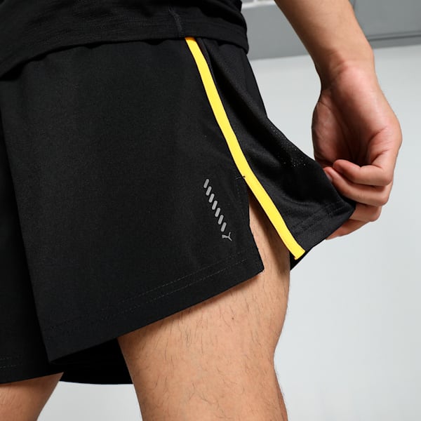 RUN FAVORITE VELOCITY Men's 5" Shorts, PUMA Black-Sun Stream, extralarge-IND